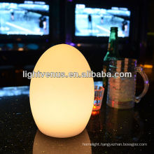 Color change LED hotel table lamp